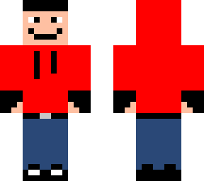 red hoodie