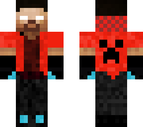 red jacket cool boy herobrine