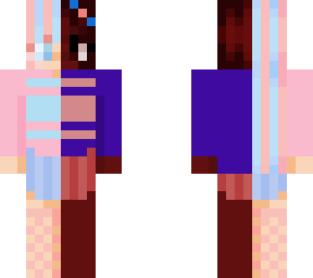 cotton candy & chocolate // collab // half // girl