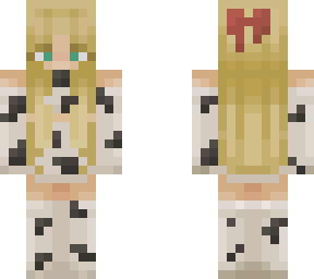 girl in cow clothing
