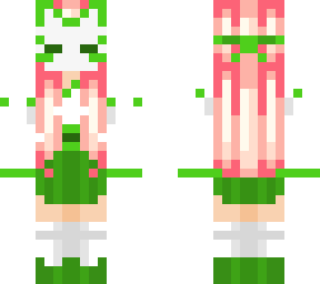 green kitsune warrior