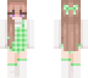 green plaid overalls