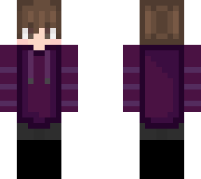 malty nape with purple hoodie