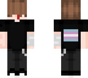 me with trans flag on back
