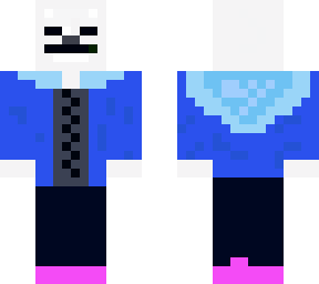 minecraft skeleton from undertale (sans)