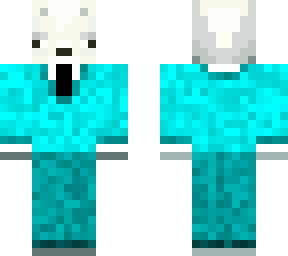 snow fox updated, light blue