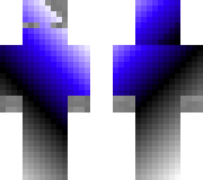 stone enderman with gradient blue/black outfit
