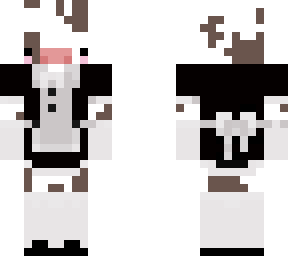 cow in maid dress