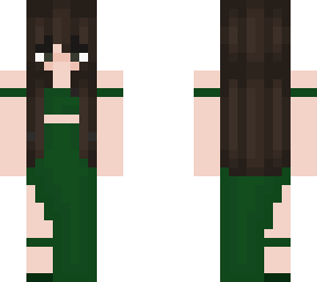 green dress