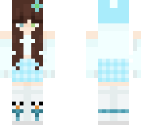 ice girl with purple ribbon