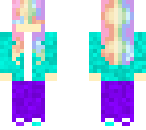 pastel hair girl