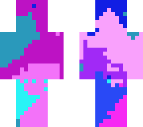 pink, blue, purple shades