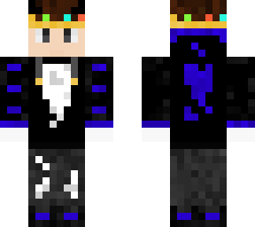 teenager with blue hoodie and crown