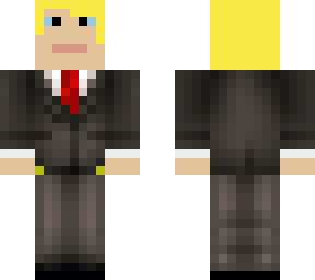 blonde with suit