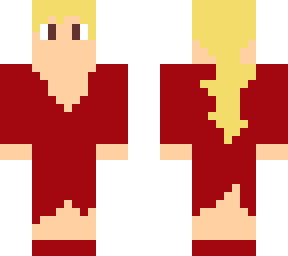 blood red dress
