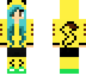 blue green pika girl
