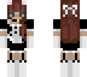 cow in maid dress.