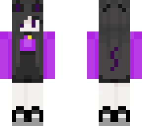 cute purple cat girl