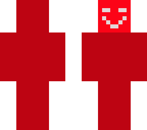 evil smile red man