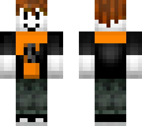 orange bacon with scarf