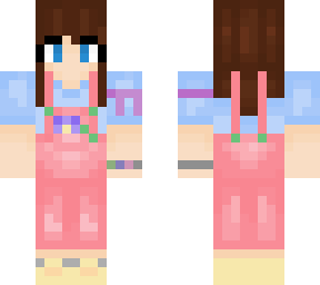 pink overalls