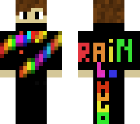 rainbow kid (also my mincraft character