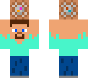 steve is holding a commandblock