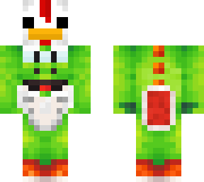 yoshi cargando a un pollo