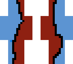 blue and red