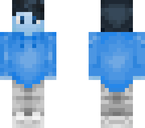 blue skin w/ blue hoddie