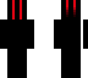 dark black and red character