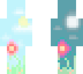 day and night pixel art