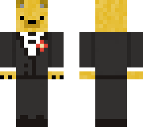 gold polar bear with a tux but improved.
