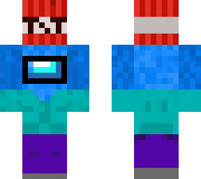 mini blue crewmate holding tnt