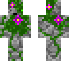 mossy man (pink flowers)