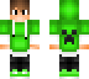 my green hoodie boy skin