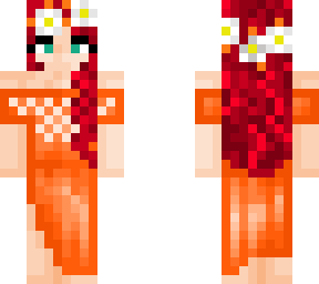 orange dress