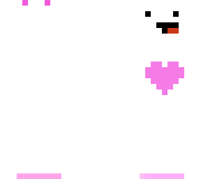 white pink heart