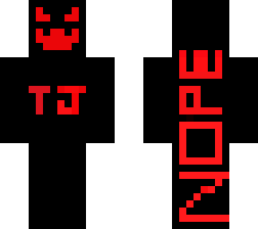 black and red devil