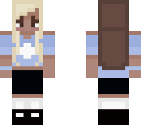 blonde and brown hair girl shaded (kind of)