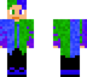 blue and green boy