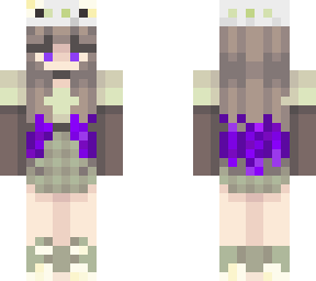 froggirl with purple tips
