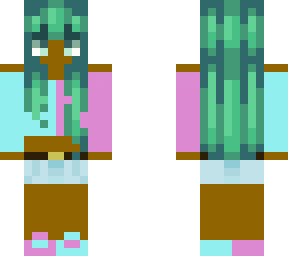 girl in green hair