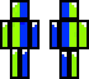 green & blue glossy