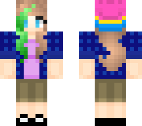 jadejem reg flannel w/ pink shirt & beanie