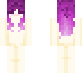 light skin with purple hair base <3