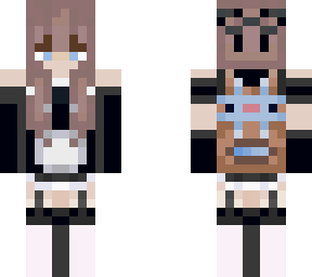my skin but in a maid outfit