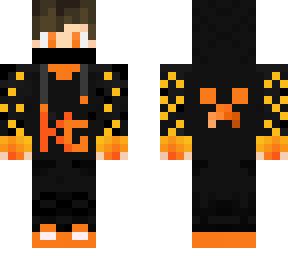 orange gamer boy skin for name k