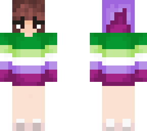 rainbow jacket girl