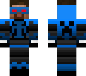 super steve creeper with red eyes